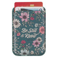 Phone Wallet Magnetic Teal Be Still & Know Ps. 46:10