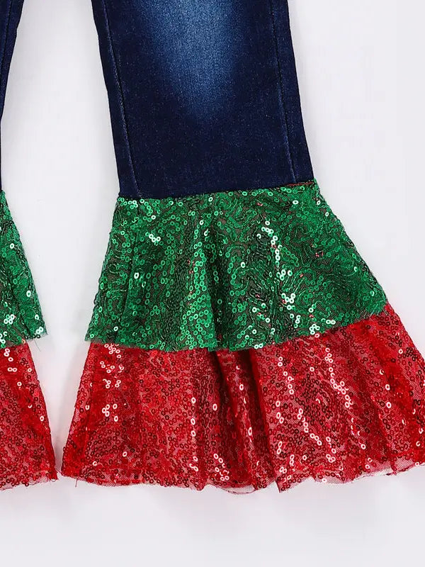 Baby Girls Christmas Denim Jeans