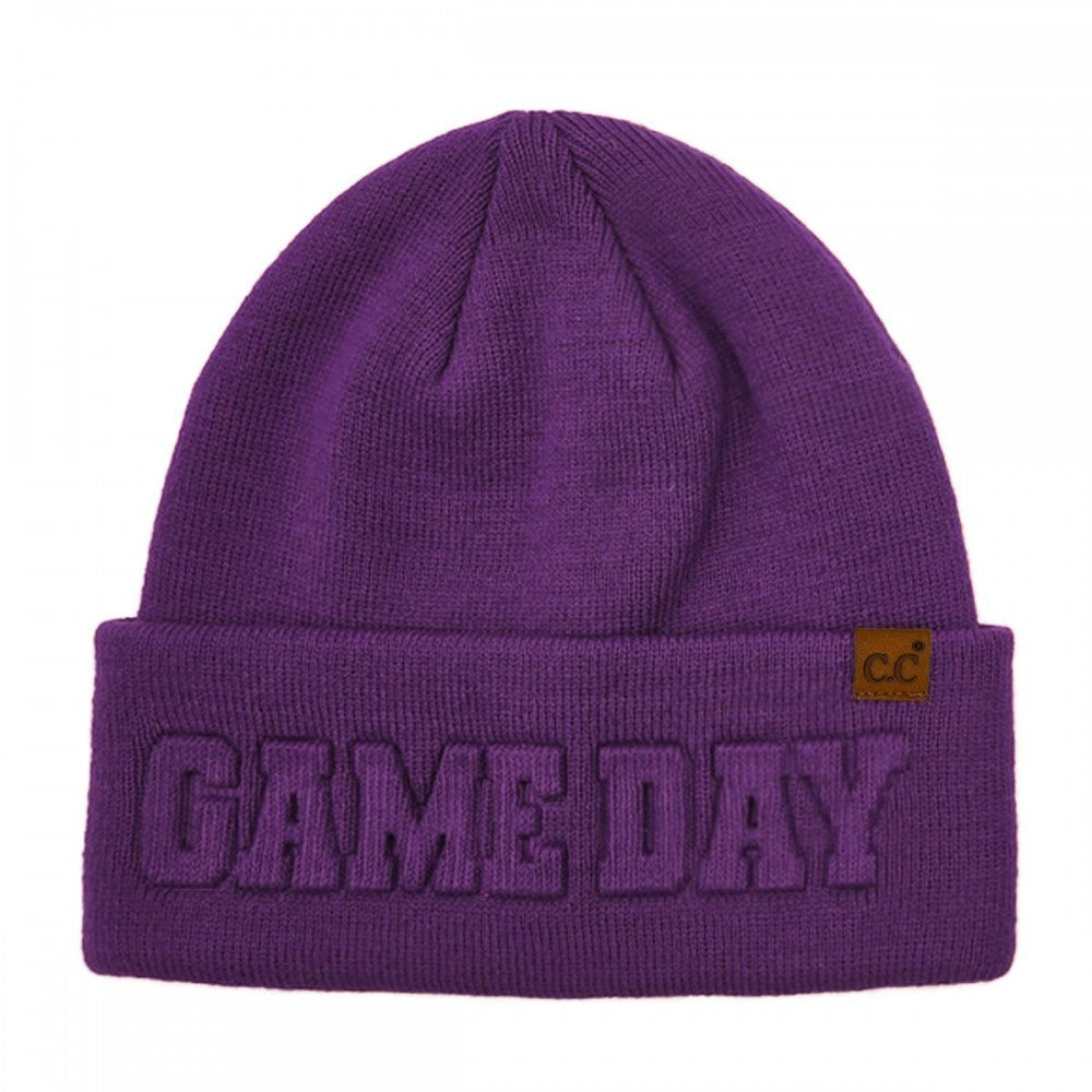 C.C Game Day Embossed Cuff Beanie