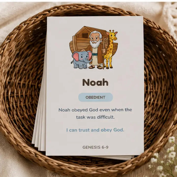 Christian Scripture Bible Heroes Learning Cards