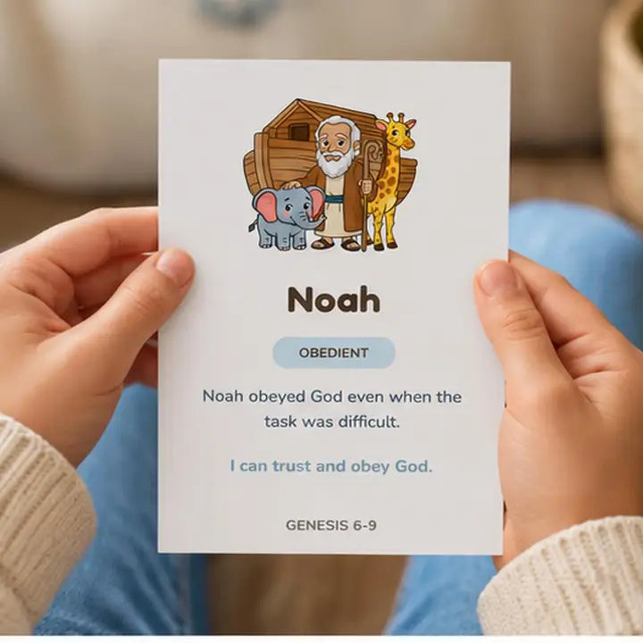 Christian Scripture Bible Heroes Learning Cards