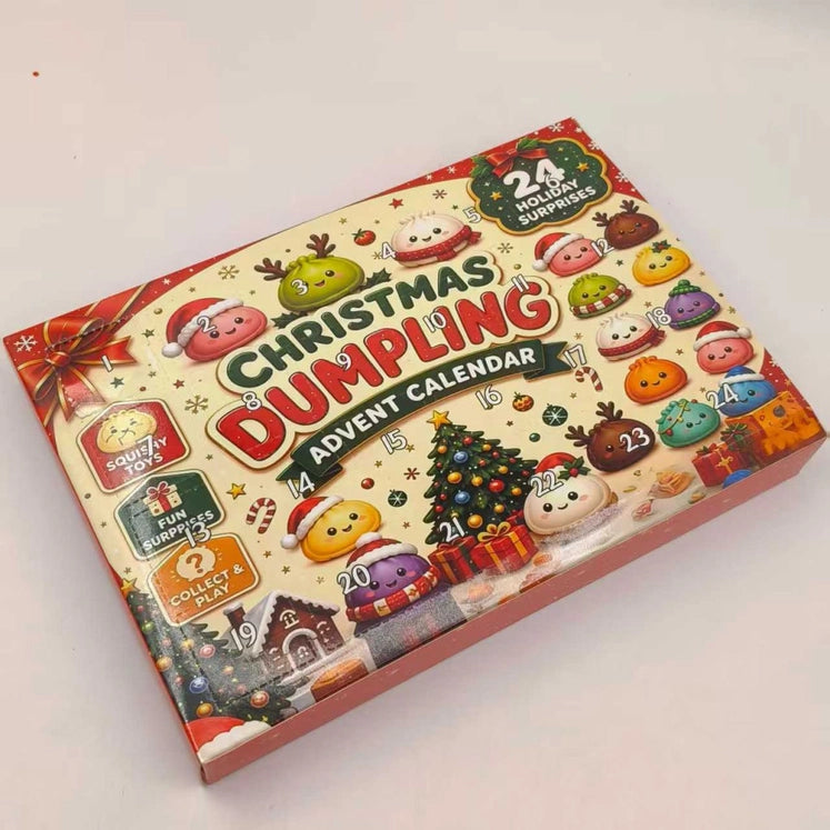 Christmas Advent Calendar — 24 Mystery Dumpling Squishy Toys