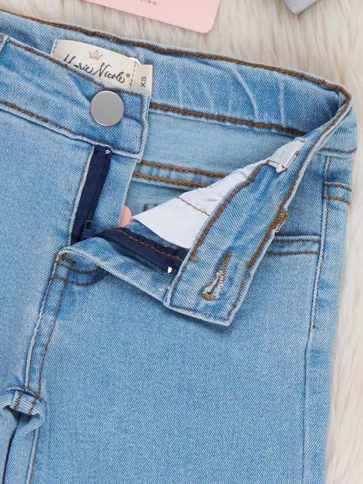 Classic Denim Bell Bottom Pants