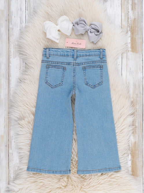 Classic Denim Bell Bottom Pants