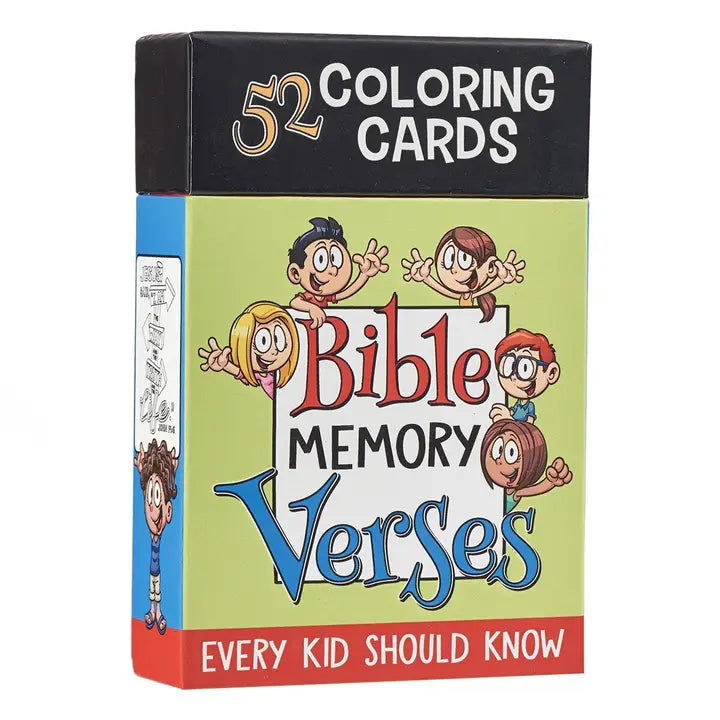Coloring Cards Boxed 52 Verses For Kids