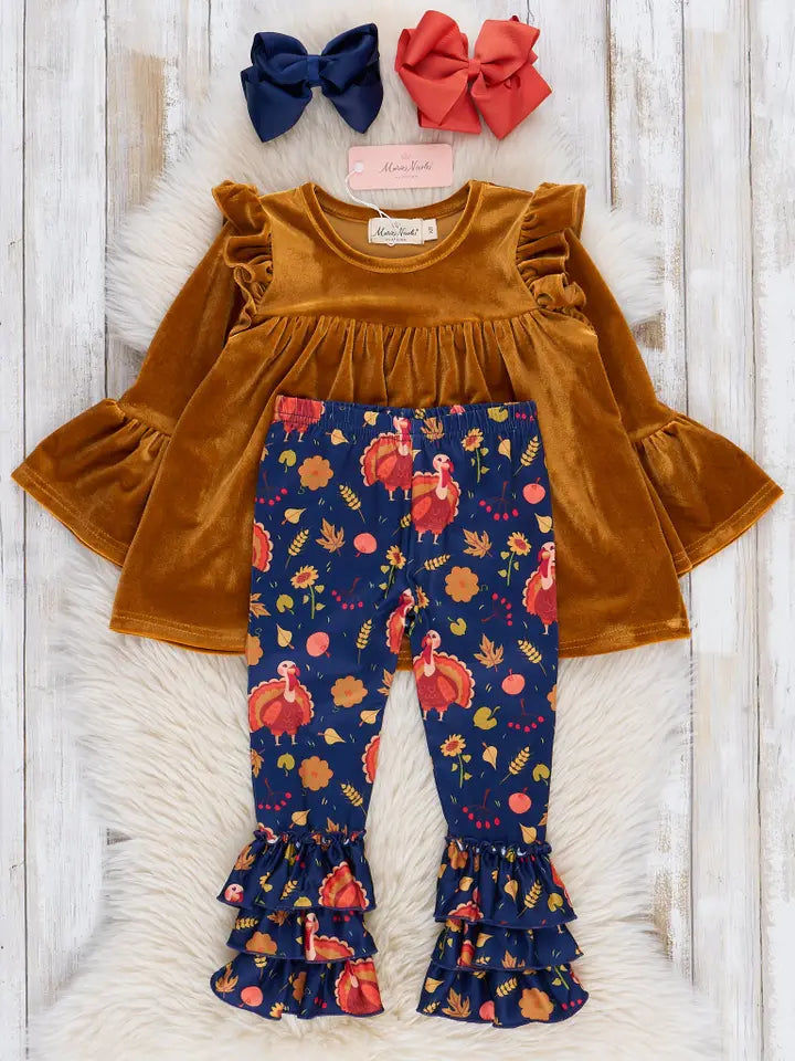 Crushed Velvet Turkey Outfit
