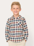 Fall Vintage Plaid Button Up