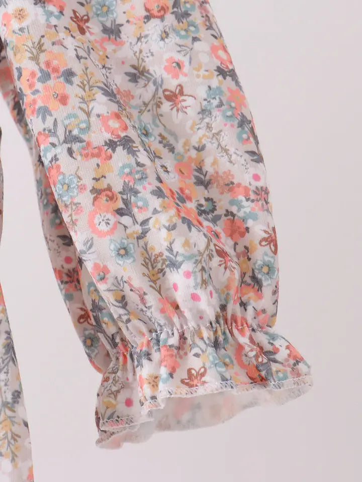 Floral Smocked Lace Bubble