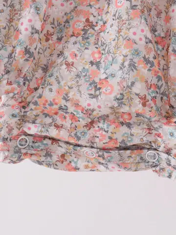 Floral Smocked Lace Bubble