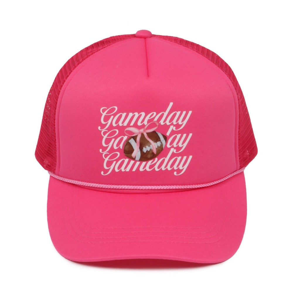 'Gameday' Football Bow Trucker Baseball Cap