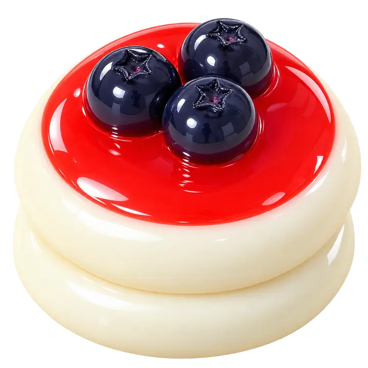 Gourmet Blueberry Cake Squishy