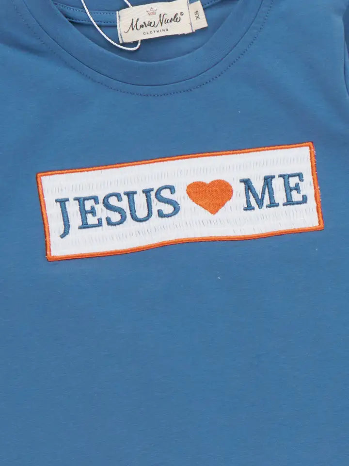 Graceful Plaid "Jesus Loves Me" Outfit