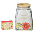 Gratitude Jar w/ Cards Glass Today I'm Grateful For