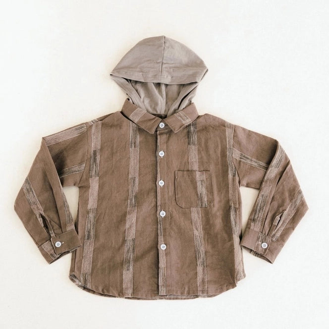 Hooded Embroidered Shirts