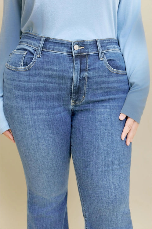 Judy Blue Hw Petite Trouser Flare - Plus Jeans