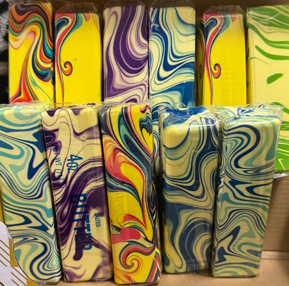 MARBLED BUTTER SQUISHY SENSORY TOY