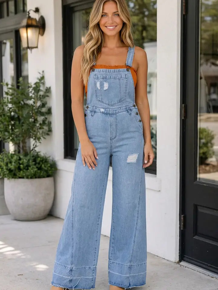 Izabella Straps Overall Jumpsuit