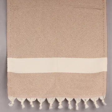 Light Brown Organic Turkish Kitchen Towel, 20x36 in