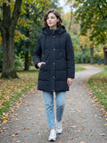 Long Hooded Puffer Jacket