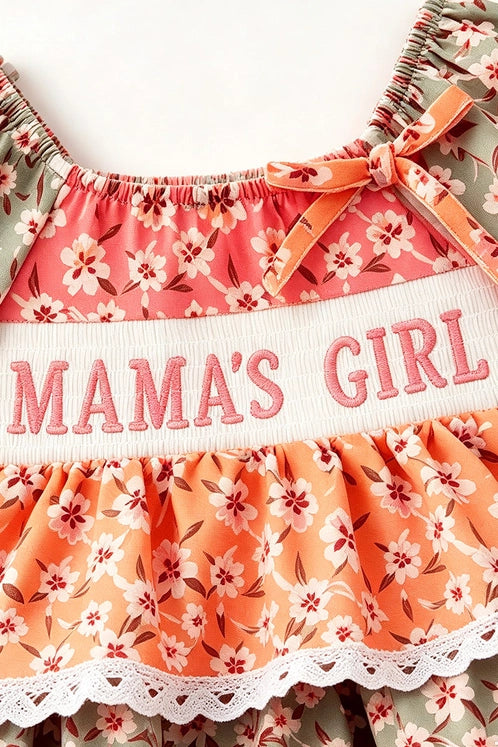 Mama's Girl Bubble Sleeve and 2 Tiered Ruffle Bodysuit