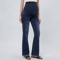 Maternity Flare Jeans with Full Over Belly Panel and Classic