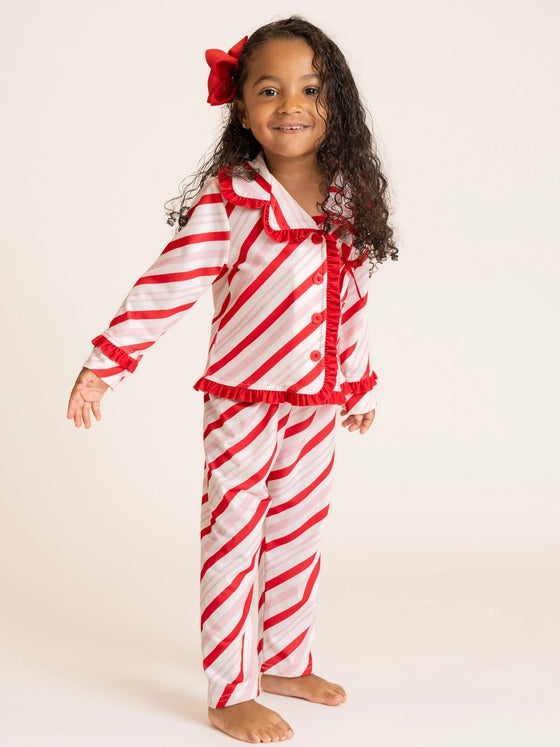 Mom & Me Christmas Peppermint Stripe Pajamas