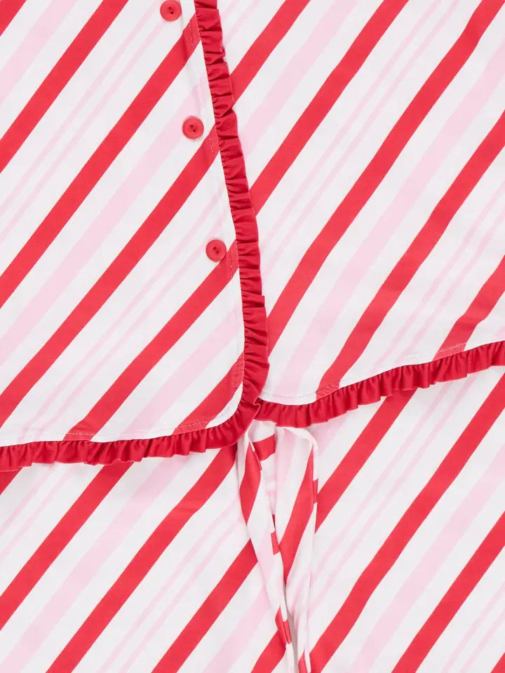 Mom & Me Christmas Peppermint Stripe Pajamas