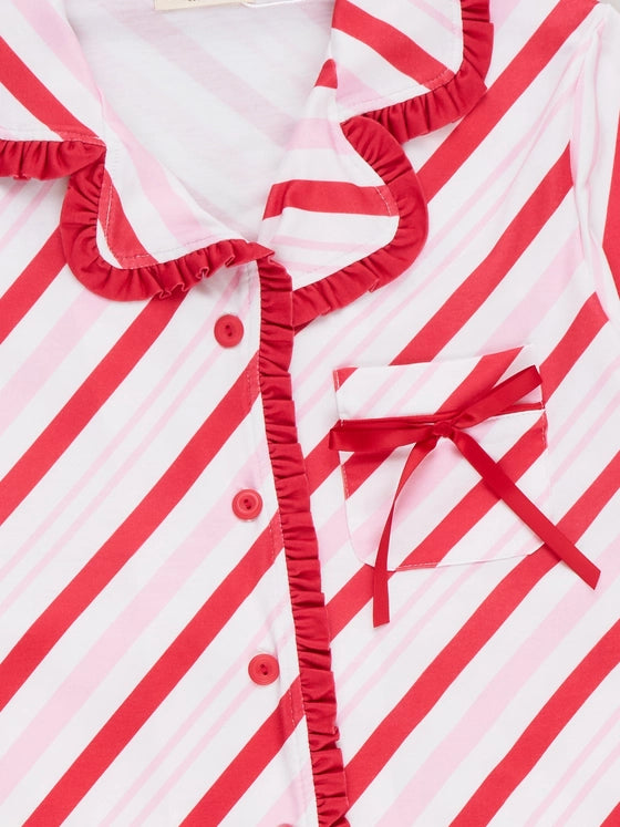Mom & Me Christmas Peppermint Stripe Pajamas