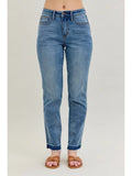 Judy Blue Mr Rigid Magic Release Hem Bf Jeans