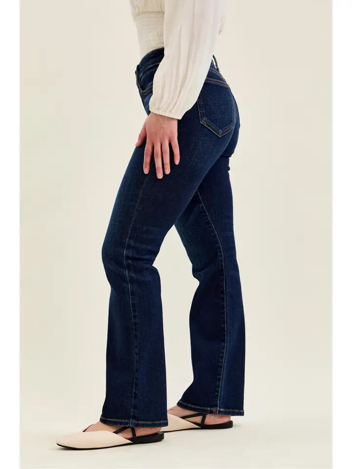 Judy Blue Mr Petite Dark Wash Bootcut Jeans