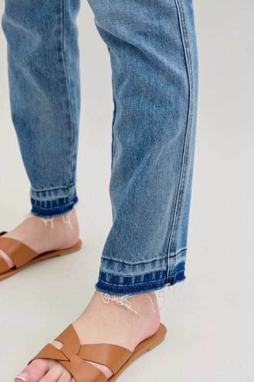 Judy Blue Mr Rigid Magic Release Hem Bf Jeans