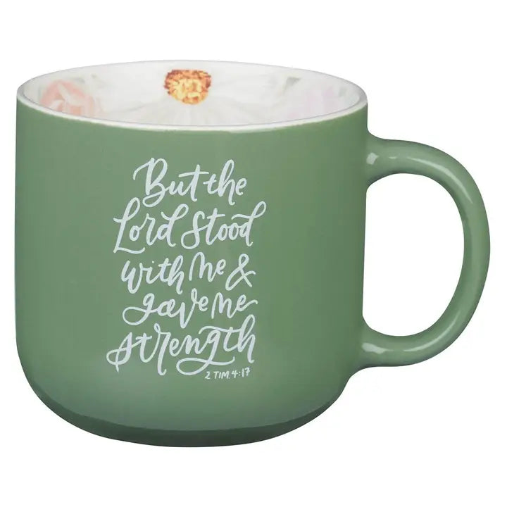 Mug Green the Lord Stood with Me 1 Tim. 4:17
