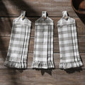 Neutral Grey Check Kitchen Towel Set of 3 Annie