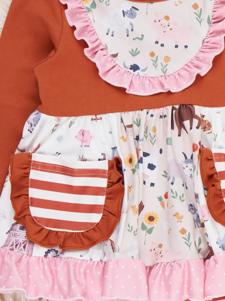Pocket Flara Bells Outfit - Barnyard Bliss