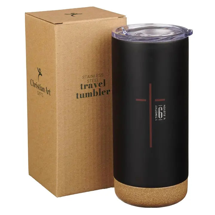 Tumbler Ss Black Man of God 1 Tim. 6:11