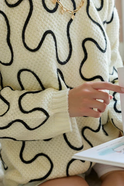 Twist of West Knitted Sweater