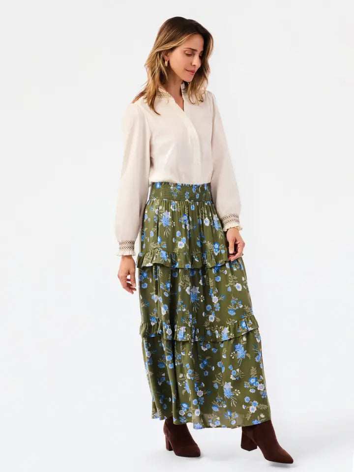 Mary Square Valentina Skirt | Mistflower Olive