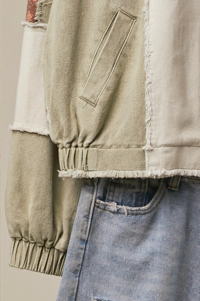 Washed Sage Mosaic Hoodie