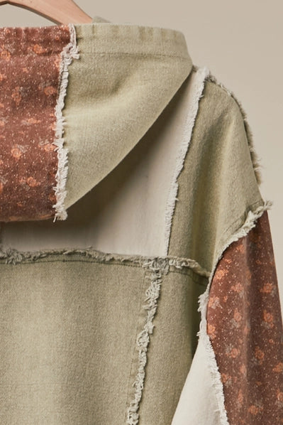 Washed Sage Mosaic Hoodie