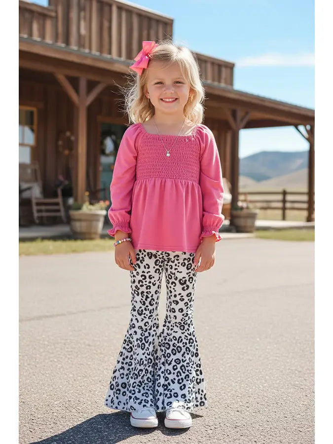 Western Leopard Denim Girls Boutique Jeans