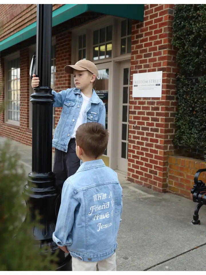 What A Friend in Jesus Kids Denim Jacket