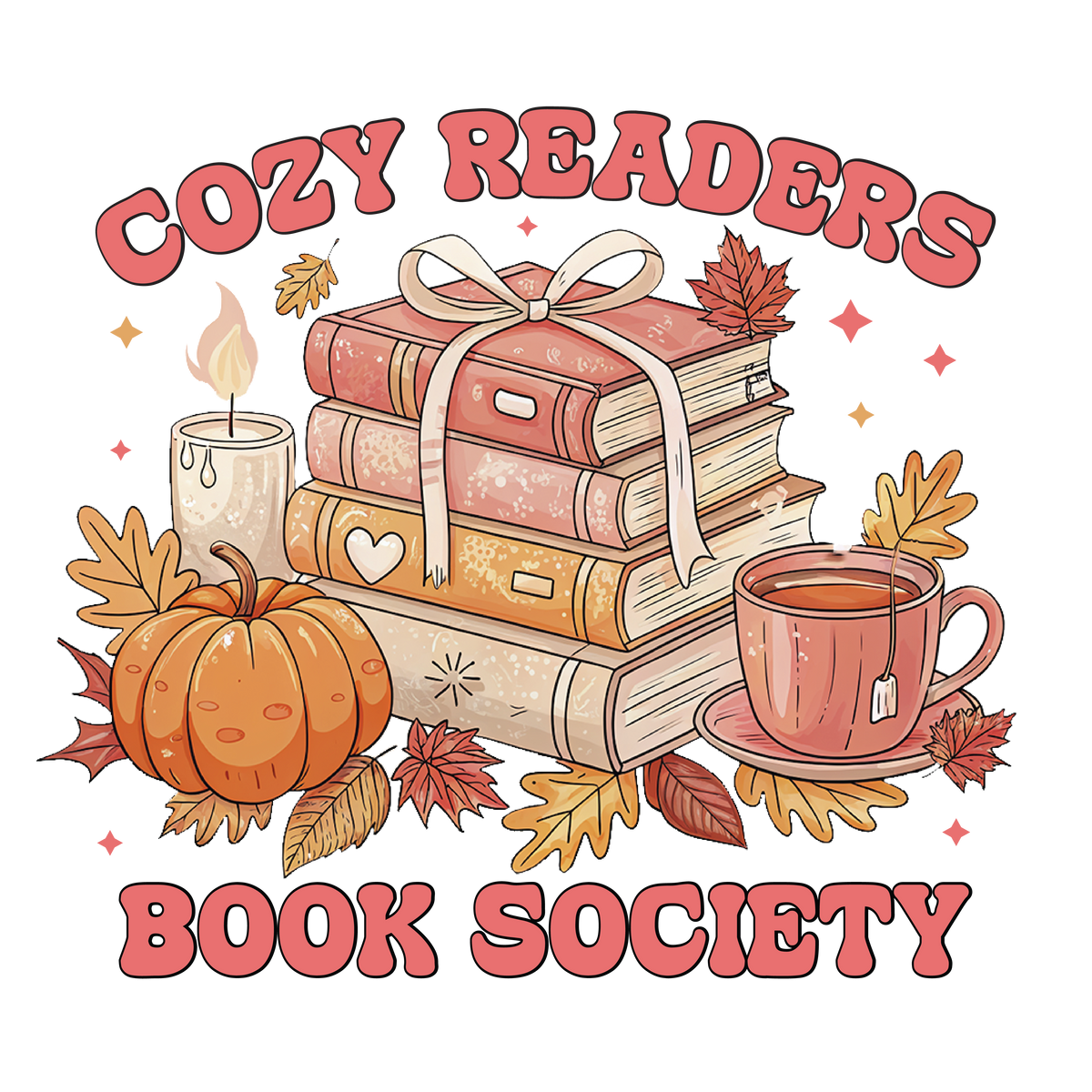 Cozy Readers Book Society DTF Transfer