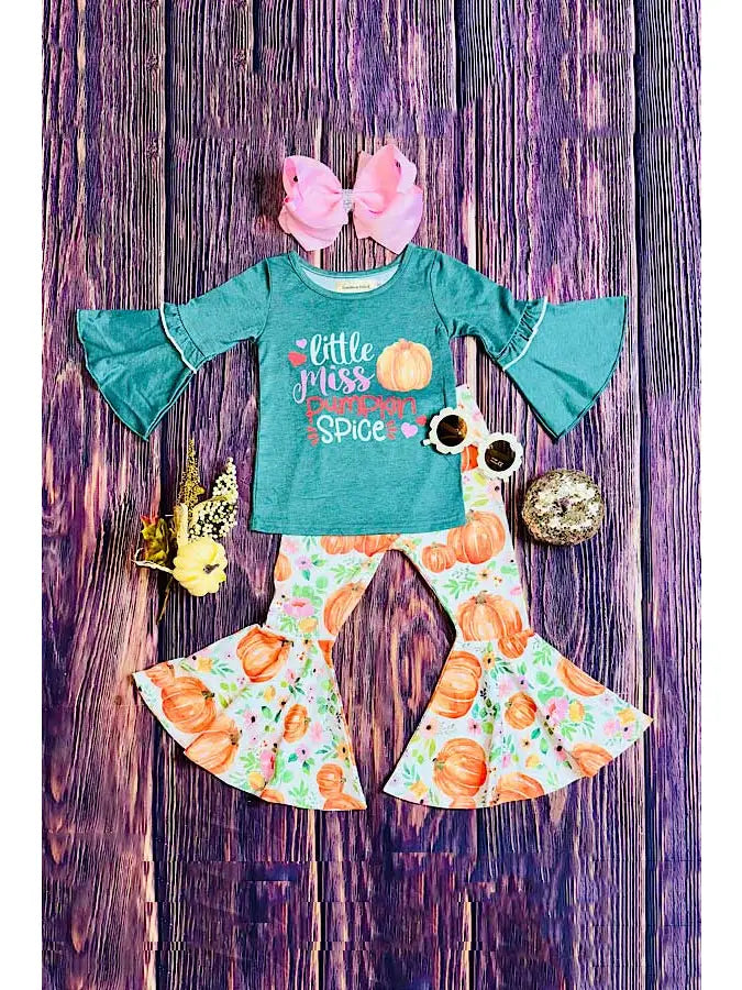 "LITTLE MISS PUMPKIN SPICE" girls boutique set