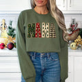 Mama Pattern Christmas Letters Sweatshirt